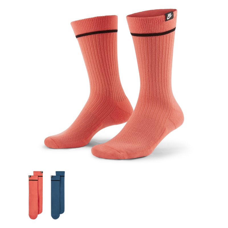 Nike SNKR Sox Calcetines largos (2 pares) - Unisex - Multicolor