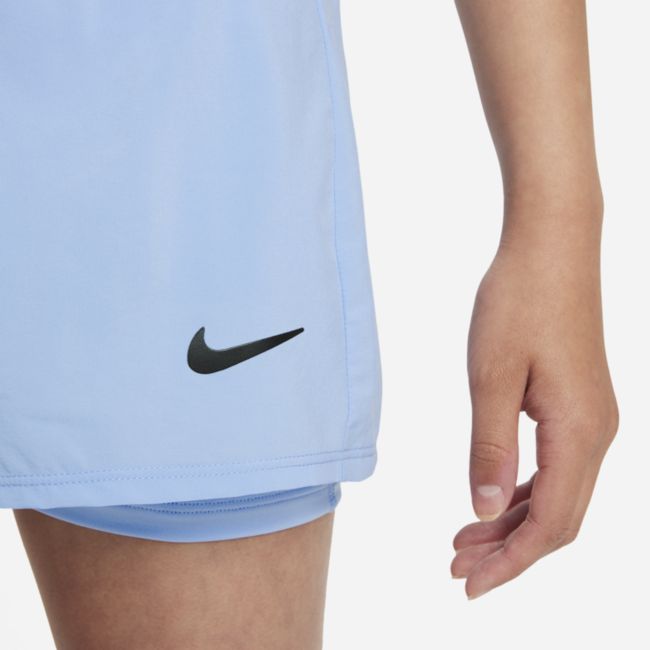 Spodenki tenisowe dla dużych dzieci (dziewcząt) NikeCourt Dri-FIT Victory - Niebieski
