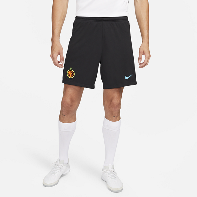 фото Мужские футбольные шорты nike dri-fit из третьего комплекта формы фк «интер милан» 2021/22 stadium - черный