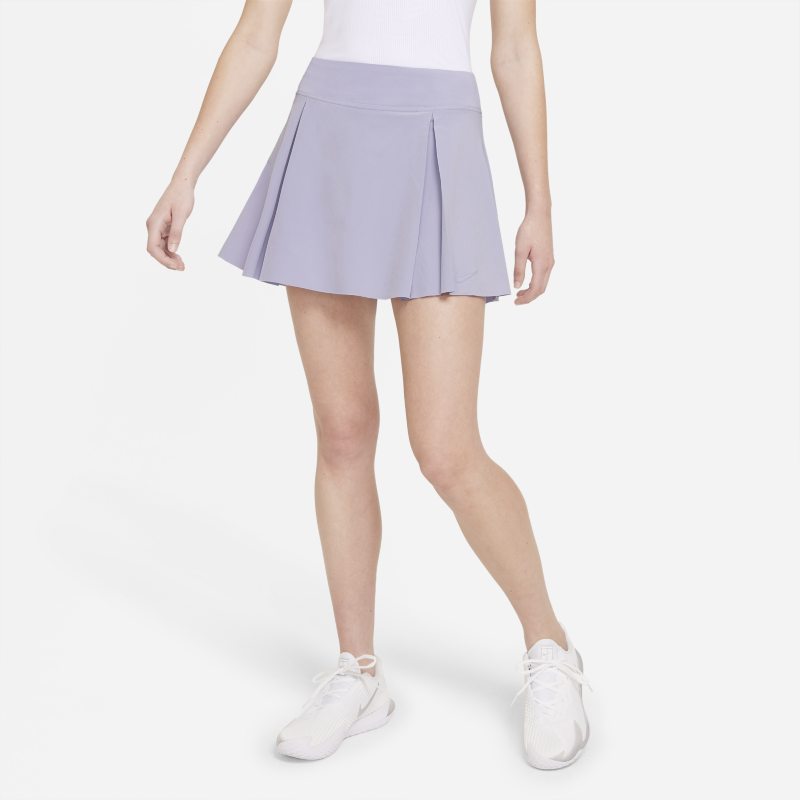 Nike Club Skirt Falda de tenis normal (Talla alta) - Mujer - Morado