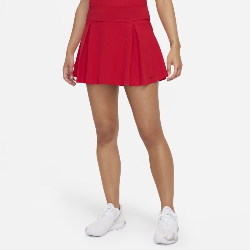 Nike Club Skirt Falda de tenis normal (Talla alta) - Mujer - Rojo