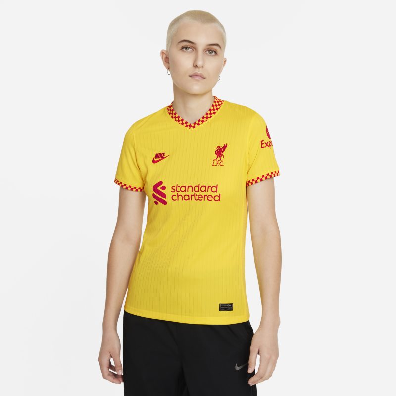  Tercera equipaciión Stadium Liverpool FC 2021/22 Camiseta de fútbol Nike Dri-FIT - Mujer - Amarillo