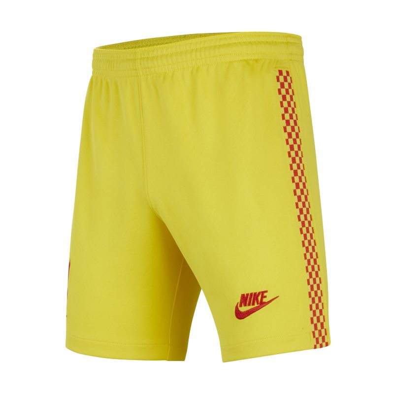 Tercera equipación Stadium Liverpool FC 2021/22 Pantalón corto de fútbol Nike Dri-FIT - Niño/a - Amarillo