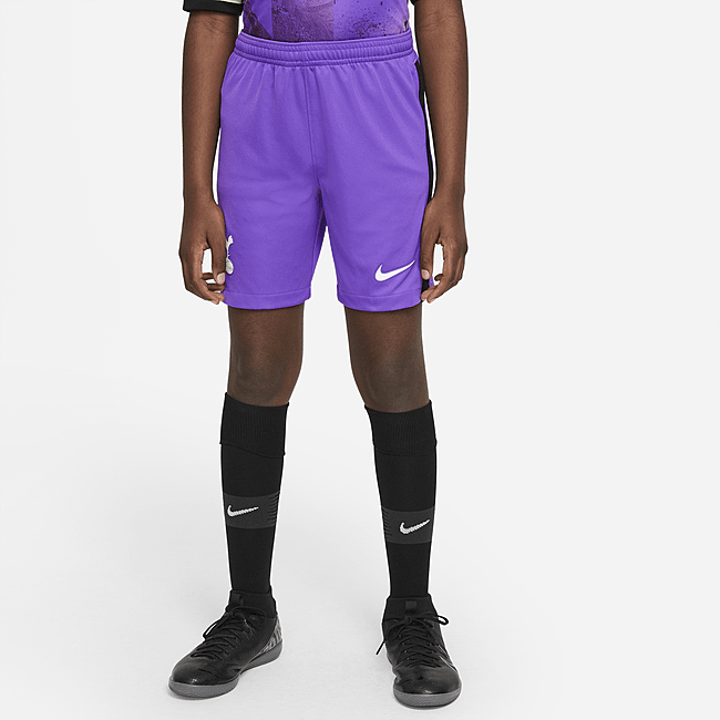 фото Футбольные шорты для школьников nike dri-fit из третьего комплекта формы фк «тоттенхэм хотспур» 2021/22 stadium - пурпурный