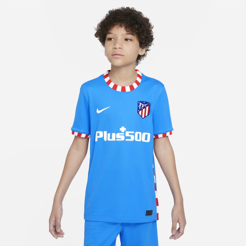 Tercera equipación Stadium Atlético de Madrid 2021/22 Camiseta de fútbol Nike Dri-FIT - Niño/a - Azul