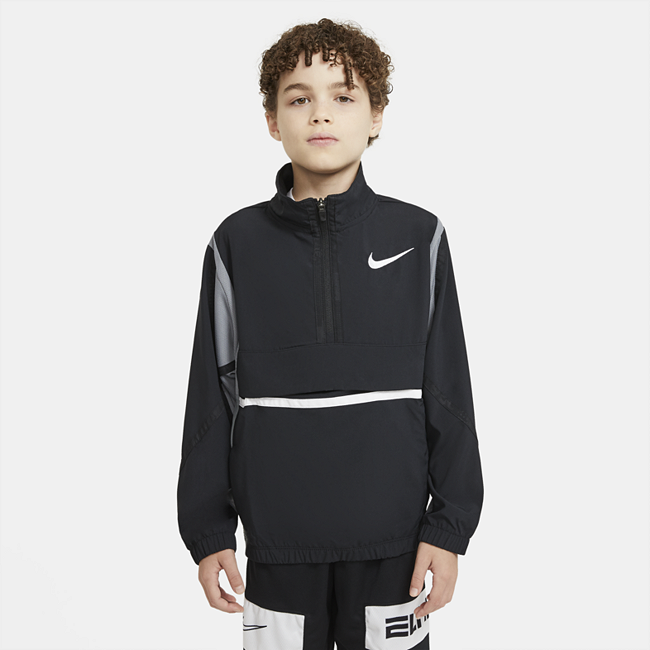 фото Баскетбольная куртка для мальчиков школьного возраста nike crossover - черный