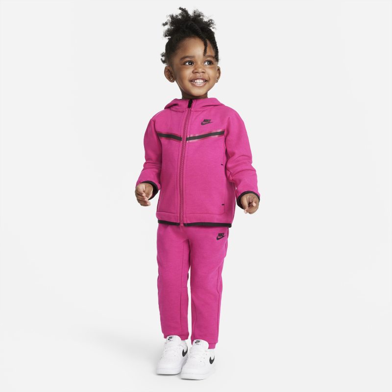 Nike Sportswear Tech Fleece Conjunto de pantalón y sudadera con capucha - Bebé (12-24M) - Rosa