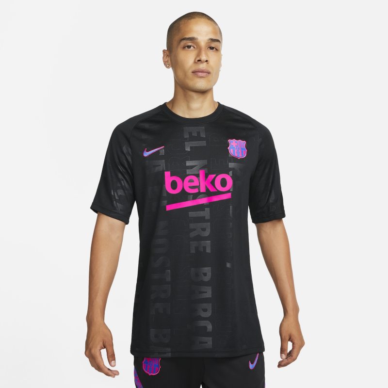 FC Barcelona Camiseta de fútbol para antes del partido Nike Dri-FIT - Hombre - Negro