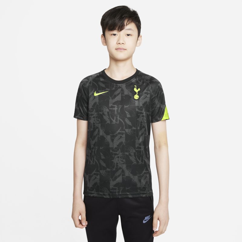 Tottenham Hotspur Camiseta de fútbol para antes del partido Nike Dri-FIT - Niño/a - Negro