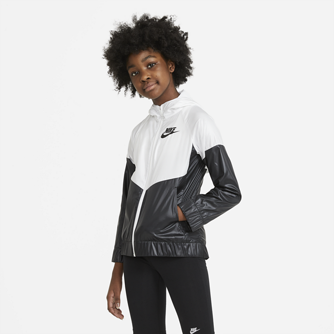 Nike Sportswear Windrunner Jakke Til Store Barn (Jente) - White | Nike | US