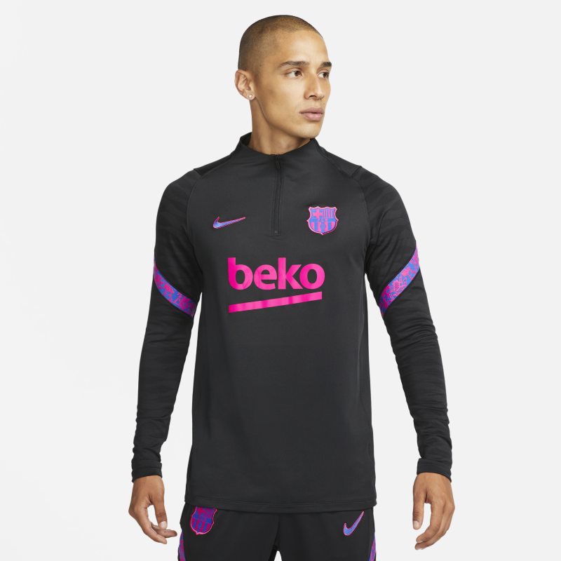 FC Barcelona Strike Camiseta de entrenamiento de fútbol Nike Dri-FIT - Hombre - Negro