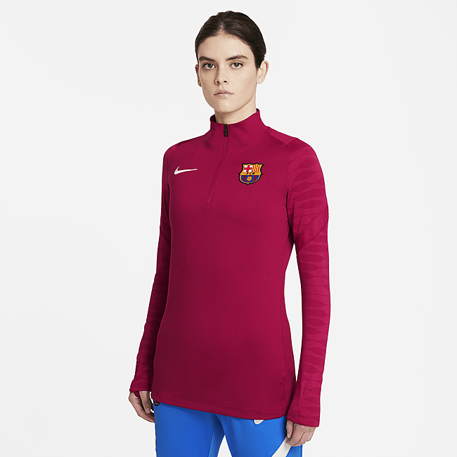 фото Женская футболка для футбольного тренинга fc barcelona strike - красный