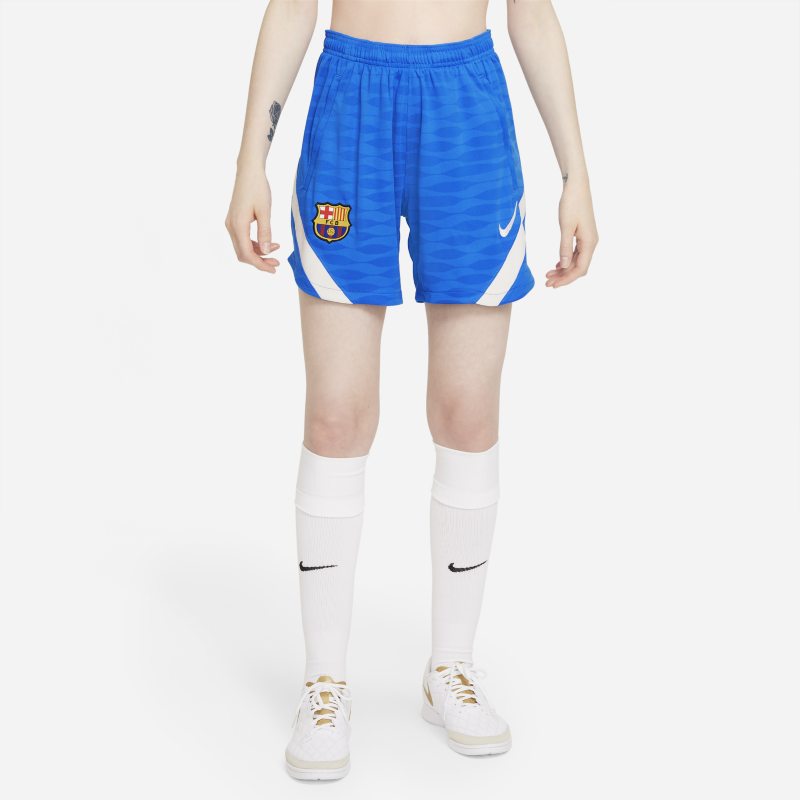 FC Barcelona Strike Pantalón corto de fútbol Nike Dri-FIT - Mujer - Azul