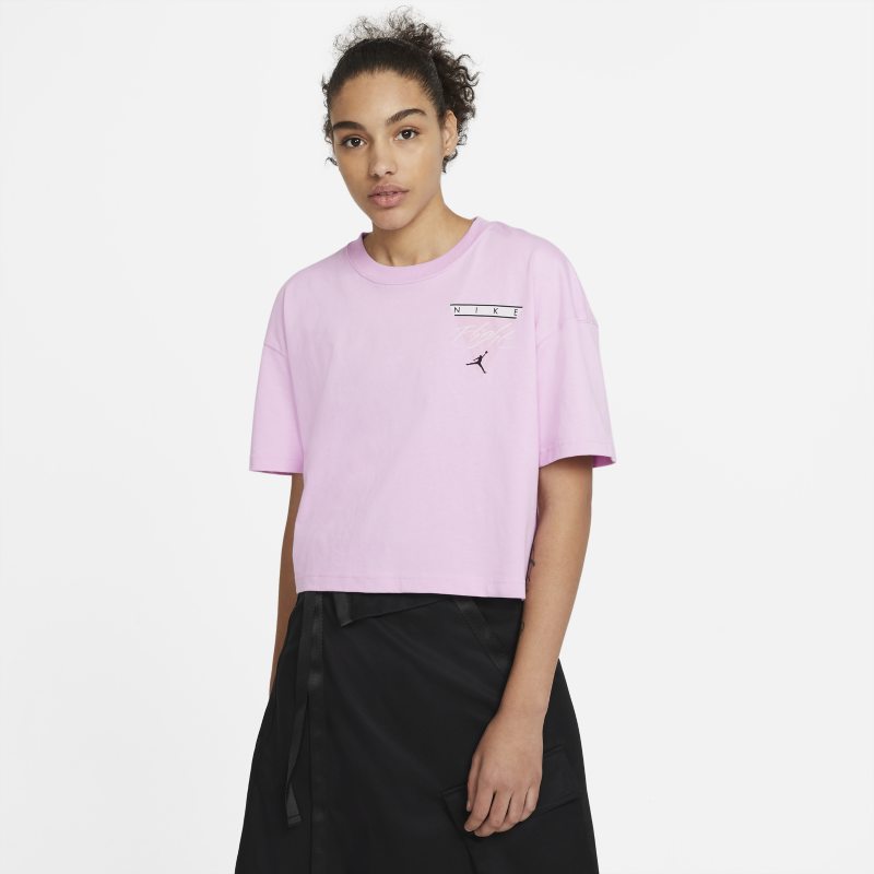 Jordan Essentials Camiseta con estampado - Mujer - Rosa Nike