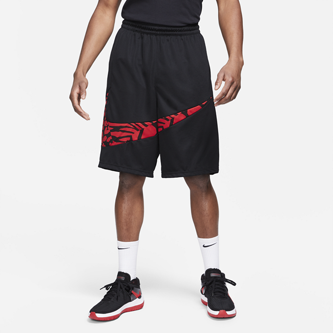 фото Мужские баскетбольные шорты с принтом nike dri-fit 2.0 - черный