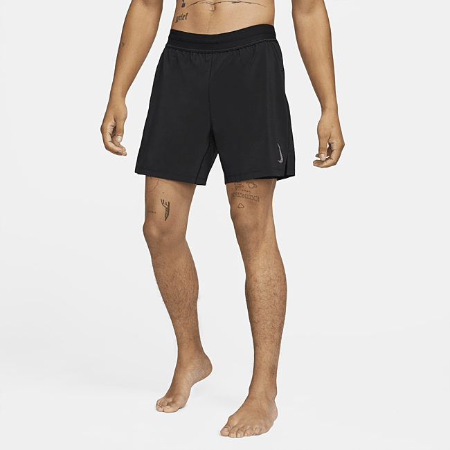 фото Мужские шорты 2 в 1 nike yoga - черный