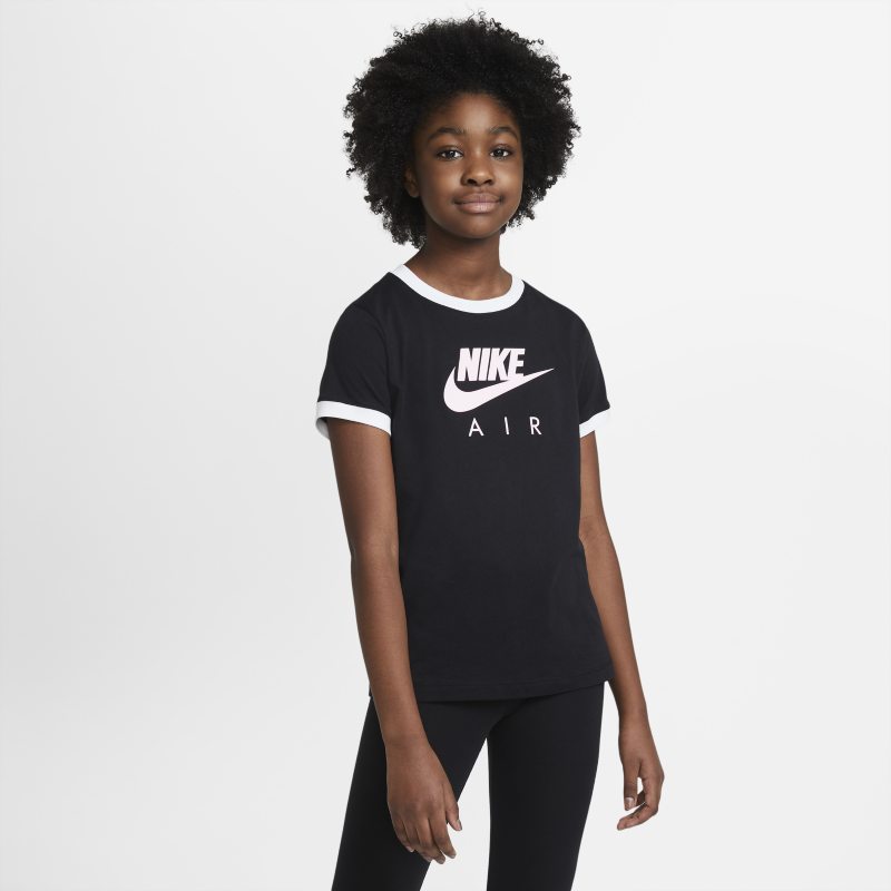 Nike Air T-shirt voor meisjes – Zwart