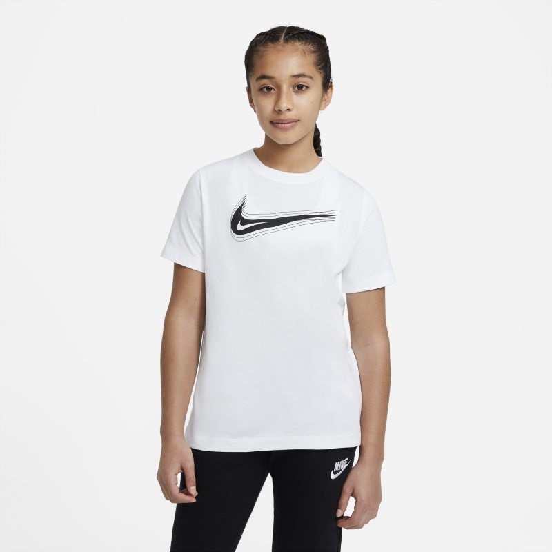 Nike Sportswear Camiseta con Swoosh - Niño/a - Blanco