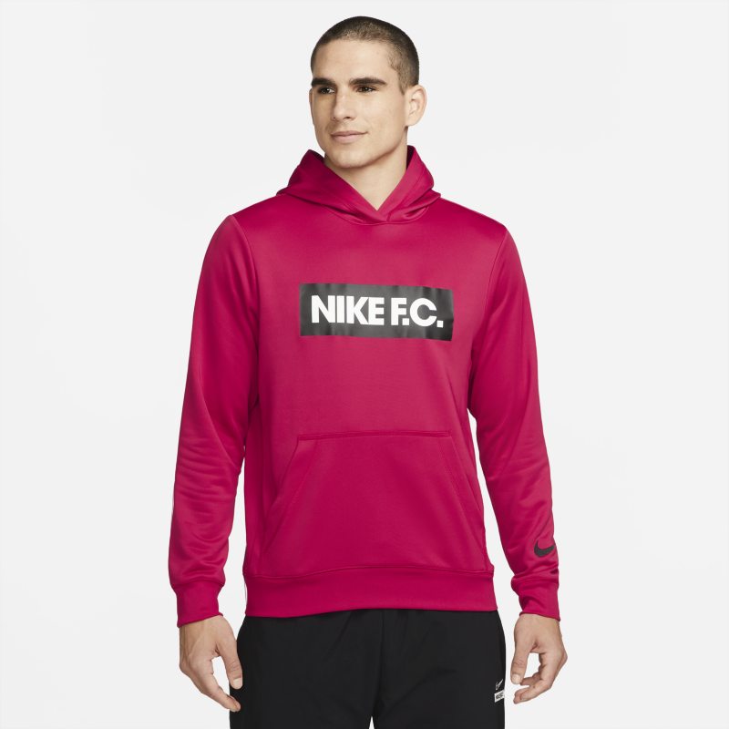 Nike F.C. Sudadera con capucha de fútbol - Hombre - Rojo