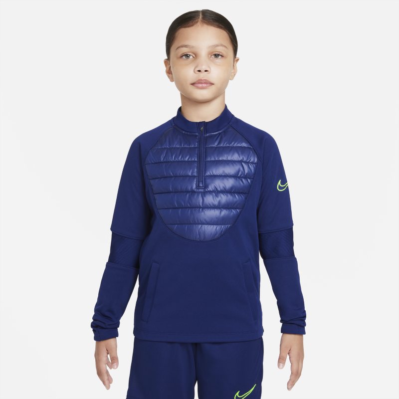 Nike Therma-FIT Academy Winter Warrior Camiseta de fútbol de entrenamiento - Niño/a - Azul