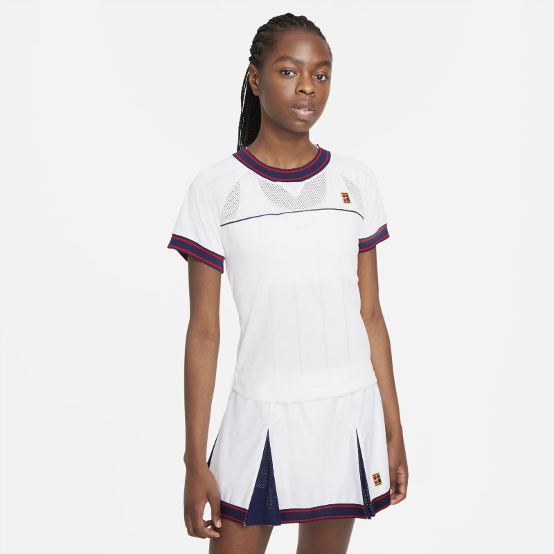NikeCourt Dri-FIT Slam Camiseta de tenis - Mujer - Blanco