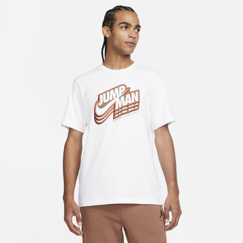 Jordan Jumpman Camiseta de manga corta con estampado - Hombre - Blanco