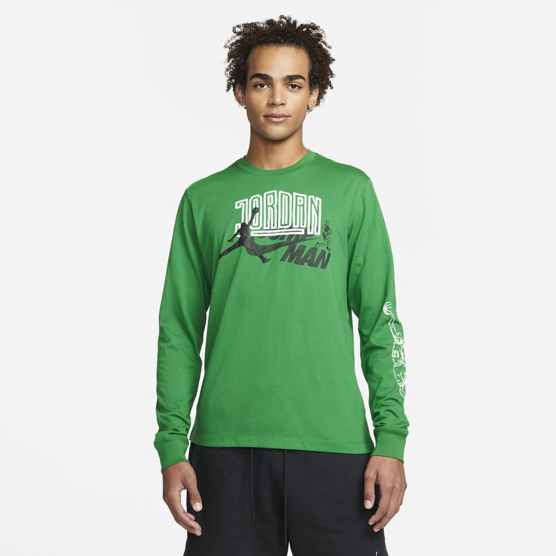 Jordan Brand Camiseta de manga larga - Hombre - Verde Nike
