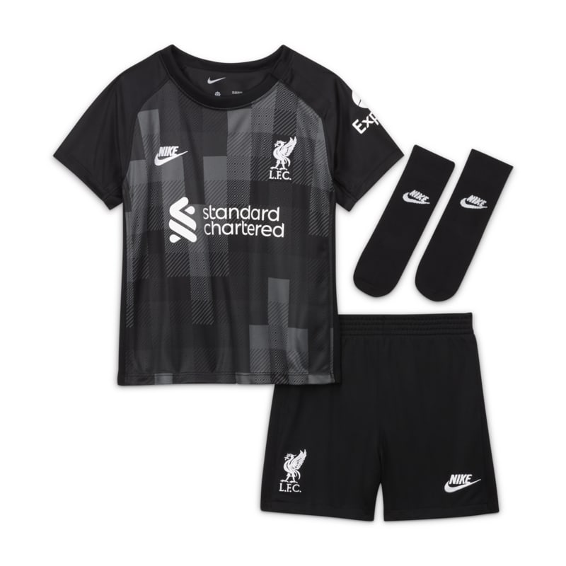 Equipación  de portero Liverpool FC 2021/22 Equipación de fútbol - Bebé e infantil - Negro