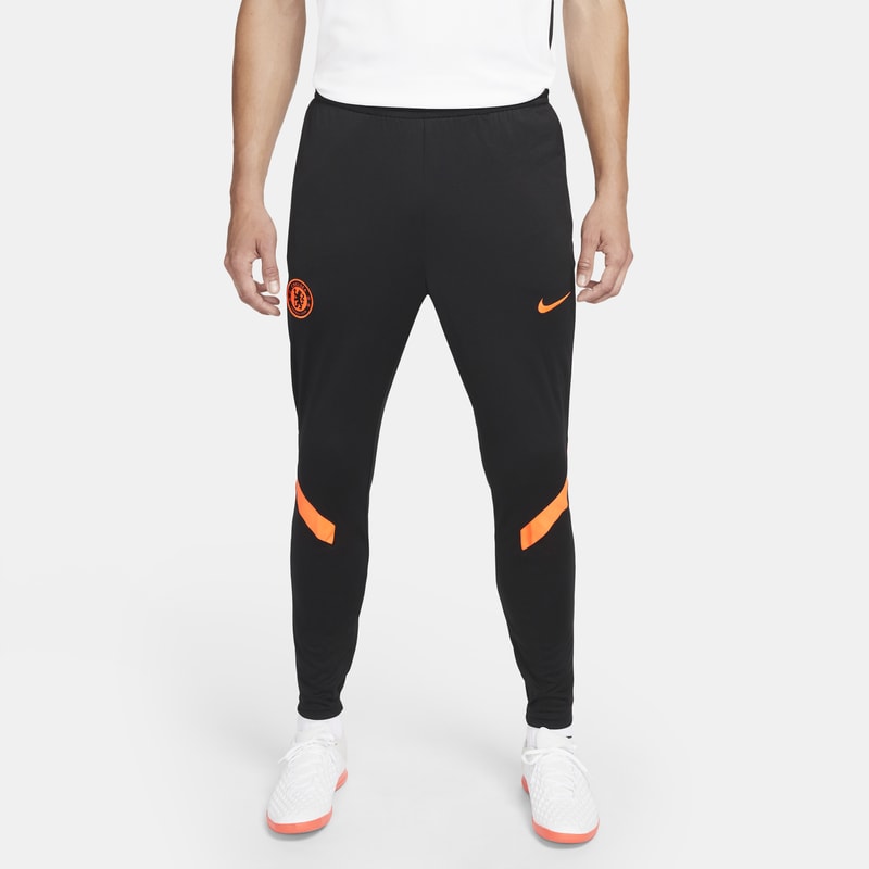 Chelsea FC Strike Pantalón deportivo de fútbol de tejido Knit Nike Dri-FIT - Hombre - Negro