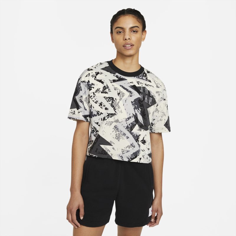 Jordan Heatwave Camiseta cuadrada - Mujer - Gris Nike