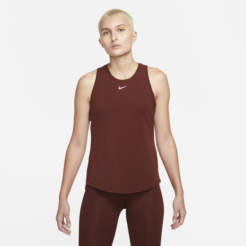 Nike Dri-FIT One Luxe Camiseta de tirantes de ajuste estándar - Mujer - Marrón