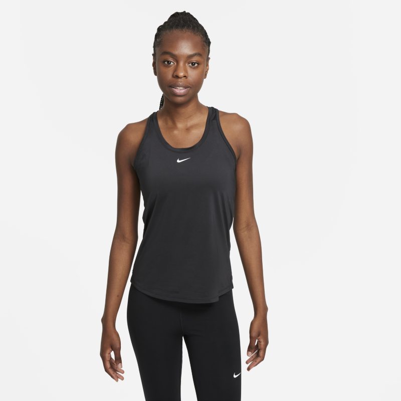Nike Dri-FIT One Camiseta de tirantes de ajuste entallado - Mujer - Negro