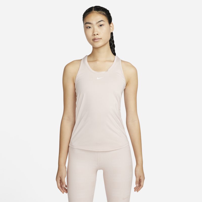 Nike Dri-FIT One Camiseta de tirantes de ajuste entallado - Mujer - Rosa