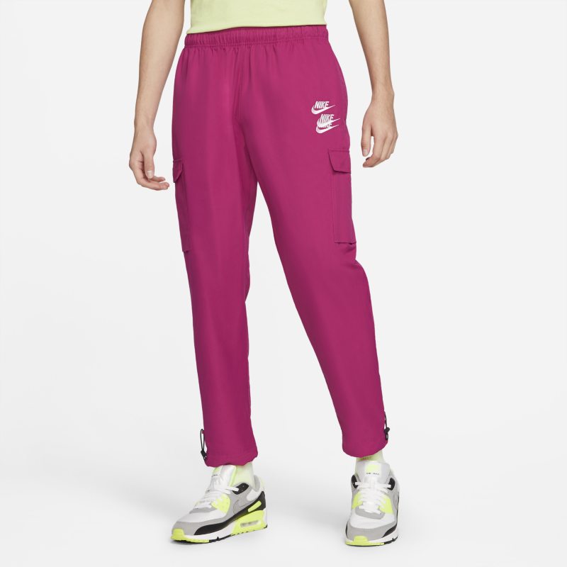 Nike Sportswear Pantalón con bolsillos de tejido Woven - Hombre - Rojo