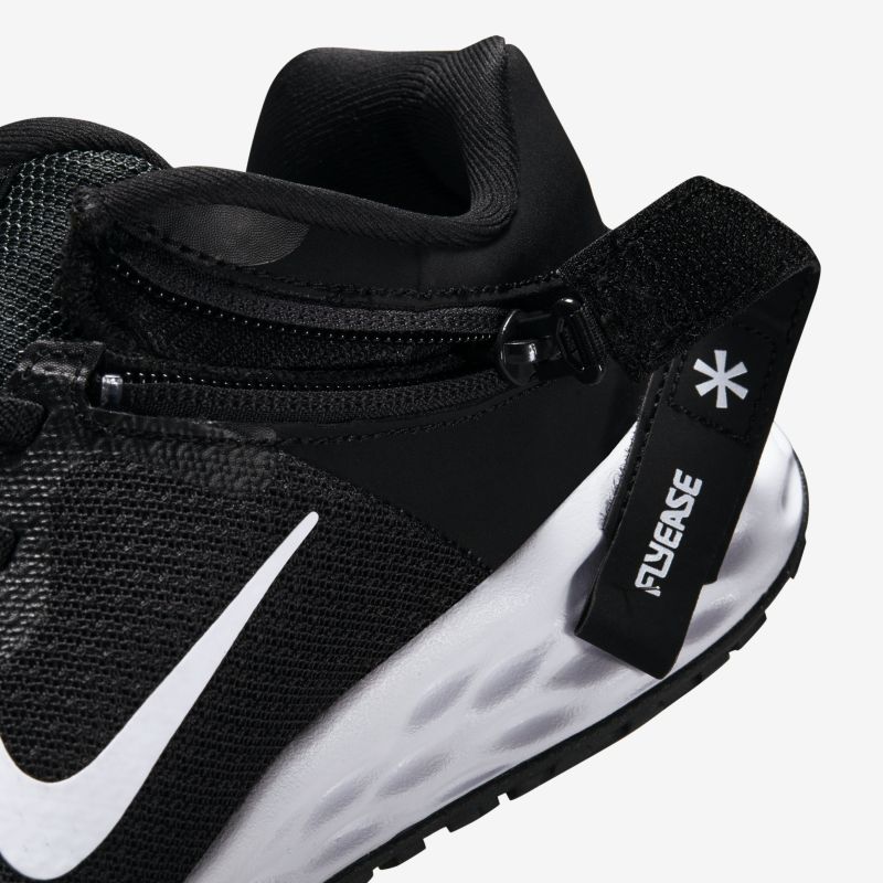 Nike Revolution 6 FlyEase, Negro/Gris humo oscuro/Blanco, hi-res