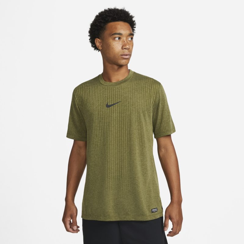 Kortärmad tröja Nike Pro Dri-FIT ADV för män - Grön