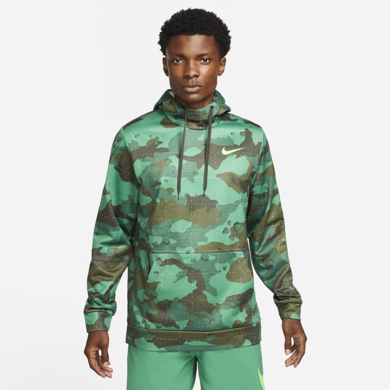 Nike Therma-FIT Sudadera con capucha de entrenamiento de camuflaje - Hombre - Verde
