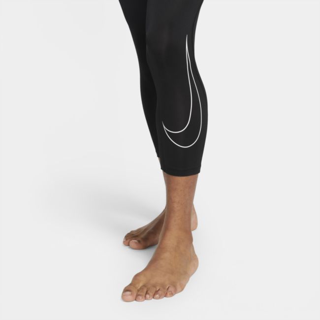 Męskie legginsy o długości 3/4 Nike Pro Dri-FIT - Czerń