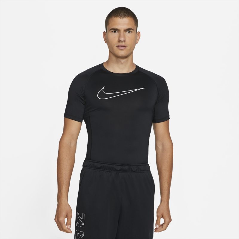Nike Pro Dri-FIT Camiseta de manga corta y ajuste ceñido - Hombre - Negro