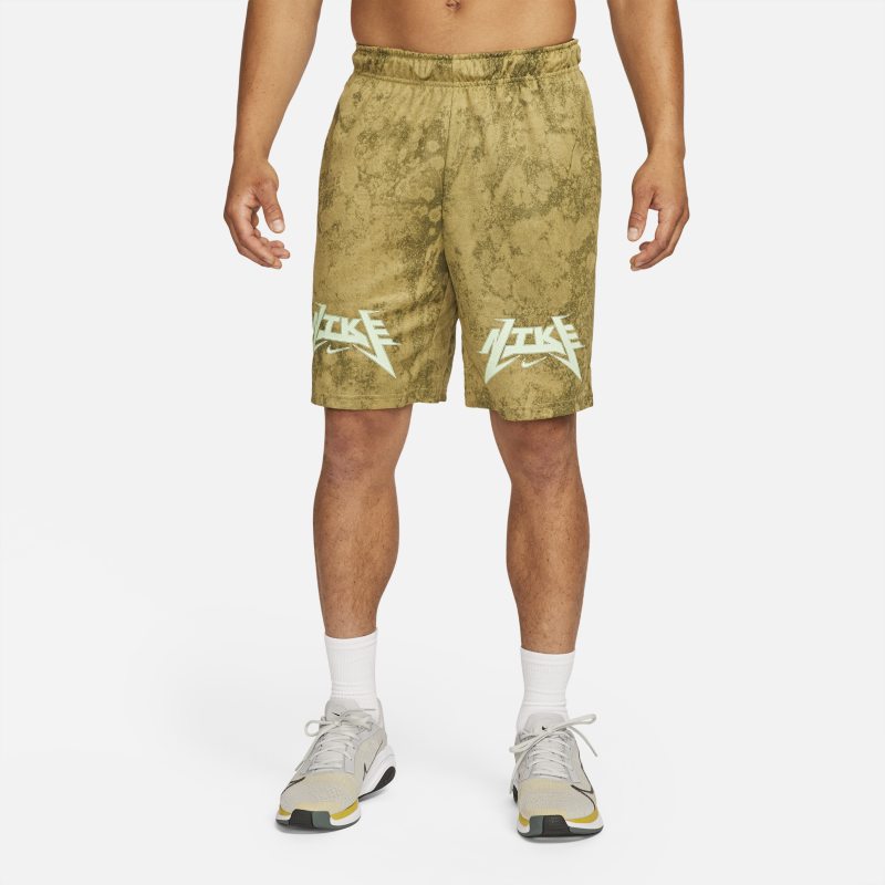Nike Dri-FIT Story Pack Pantalón corto de entrenamiento con estampado y tejido Knit - Hombre - Verde