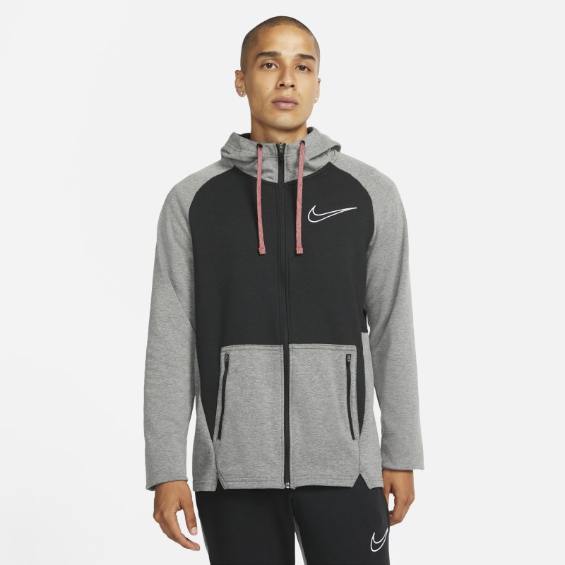 Nike Therma-FIT Sudadera de entrenamiento con capucha y cremallera completa - Hombre - Negro