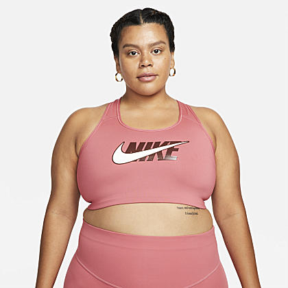 Nike Swoosh Women's Medium-Support Non-Padded Sports Bra (Plus 