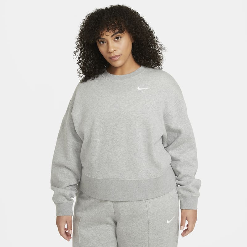 Nike Sportswear Essential Sudadera de chándal de tejido Fleece - Mujer - Gris