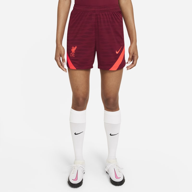 Liverpool FC Strike Pantalón corto de fútbol Nike Dri-FIT - Mujer - Rojo