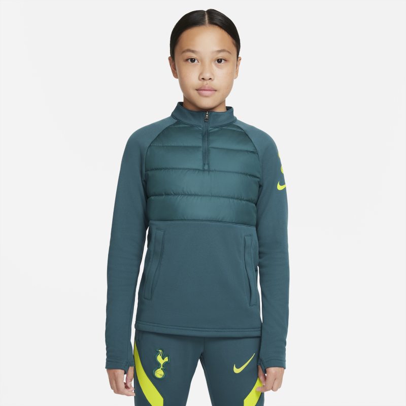 Tottenham Hotspur Academy Pro Winter Warrior Camiseta de entrenamiento de fútbol Nike Terma-FIT - Niño/a - Verde