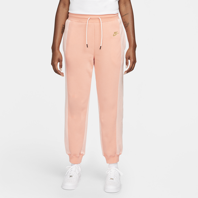 фото Женские флисовые теннисные брюки serena design crew - розовый