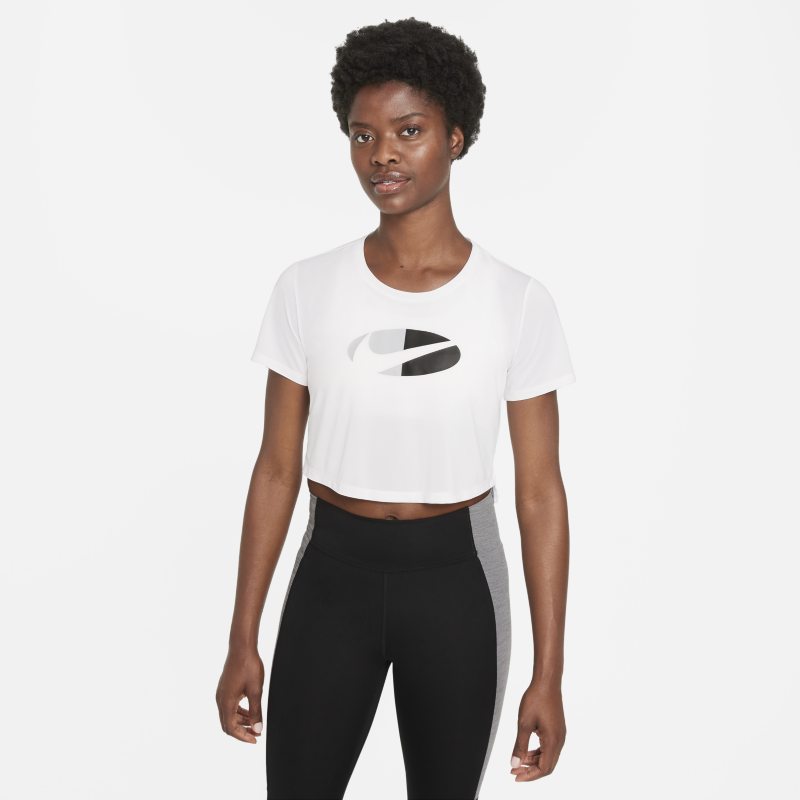 Nike Dri-FIT One Camiseta corta de manga corta de ajuste estándar - Mujer - Blanco