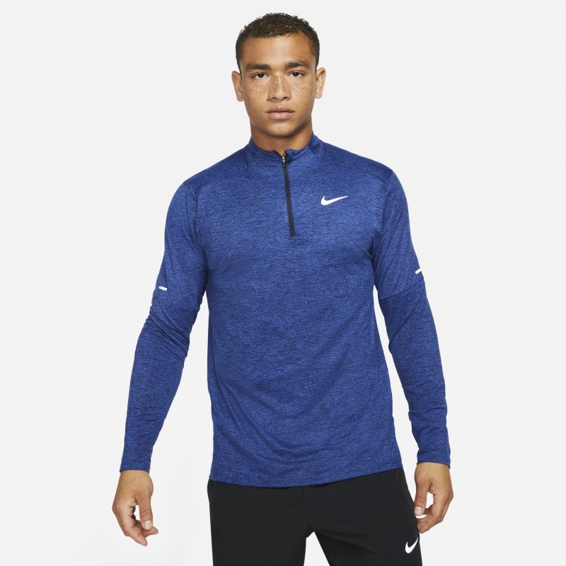 Nike Dri-FIT Parte de arriba de running con cremallera de 1/4 - Hombre - Azul