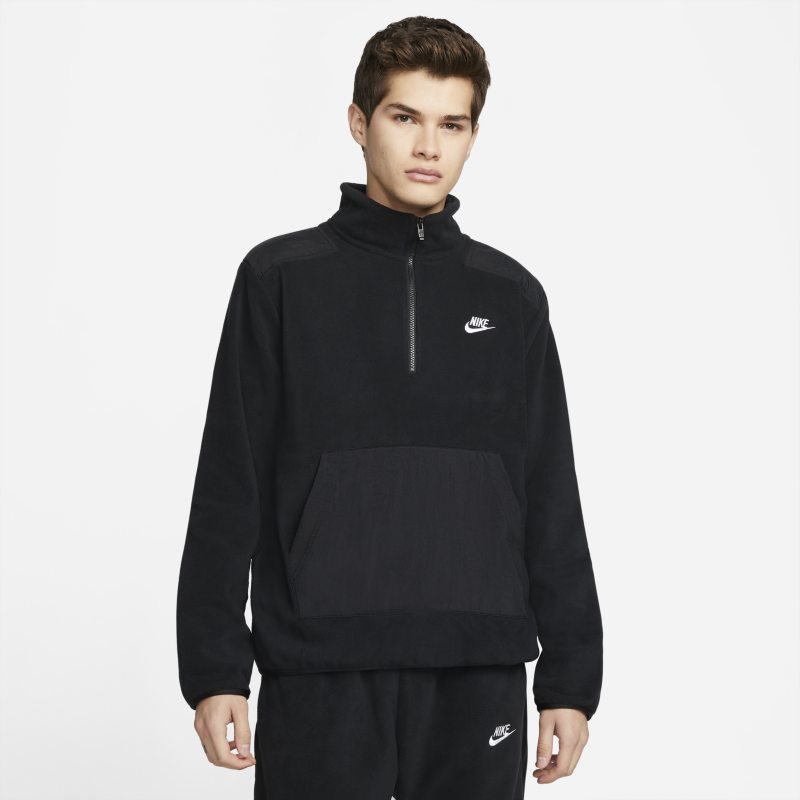 Nike Sportswear Style Essentials+ Parte de arriba de tejido Fleece con media cremallera - Hombre - Negro