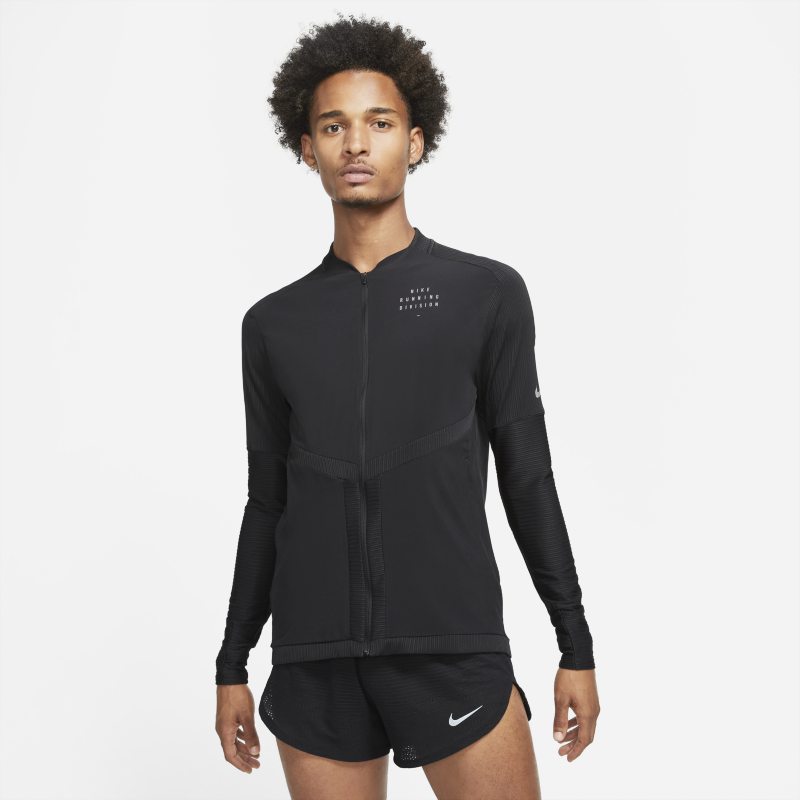 Nike Dri-FIT Run Division Camiseta de running con cremallera completa - Hombre - Negro